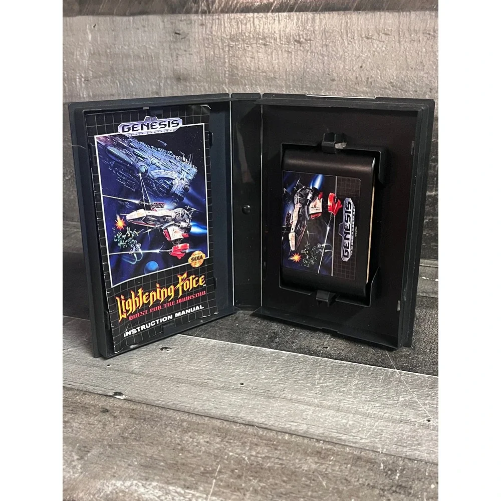 Lightening Force Quest for the Darkstar Sega Genesis CIB Shmup Thunder Force IV